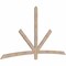 Ekena Millwork Alberta Smooth Timber Gable Bracket, Douglas Fir, 96"W x 52"H x 1 1/2"D x 3 1/2"F, 13/12 Pitch GBW096X52X0204ALB00SDF - alternate 2